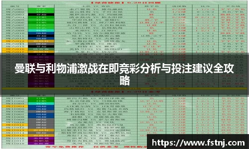 曼联与利物浦激战在即竞彩分析与投注建议全攻略